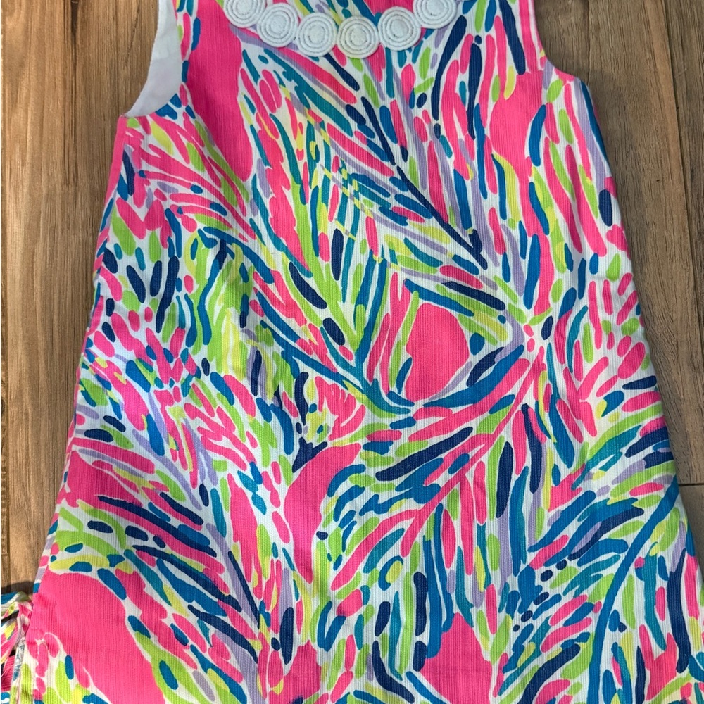 Lilly Pulitzer girls Colorful Dress with Pink and Blue Accents